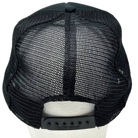 Vintage The Shuttle Trucker Hat Baseball Cap 80s Scrambled Eggs Snapback Black - Picture 4 of 11